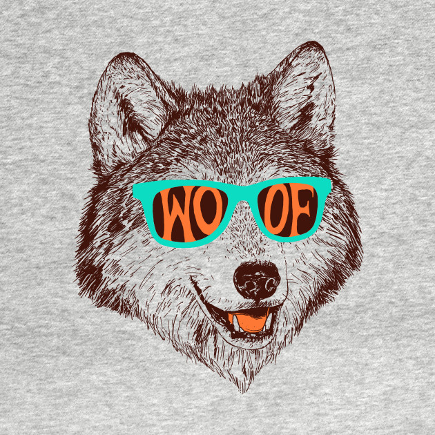 Woof Wolf Tank Top TeePublic